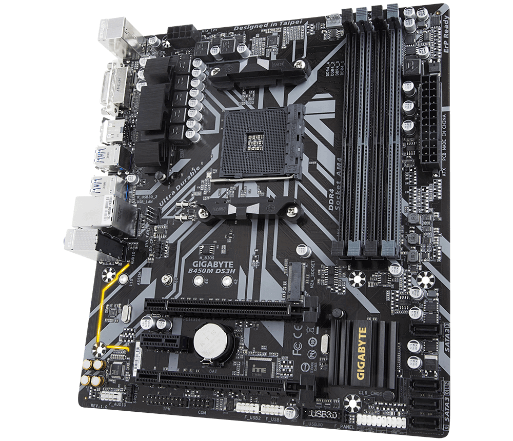 Gigabyte B450M DS3H Motherboard Specifications On MotherboardDB